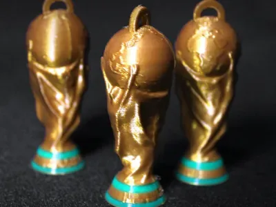 Chaveiro taça da Copa em 3D – impressão 3D personalizada UP Criativa, João Pessoa