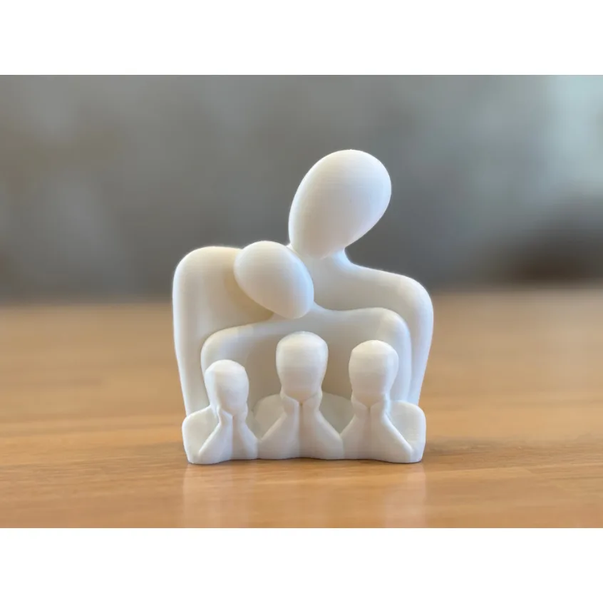 Escultura família em 3D – impressão 3D personalizada UP Criativa, João Pessoa