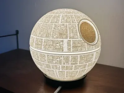 Luminária Estrela da Morte em 3D – impressão 3D personalizada UP Criativa, João Pessoa
