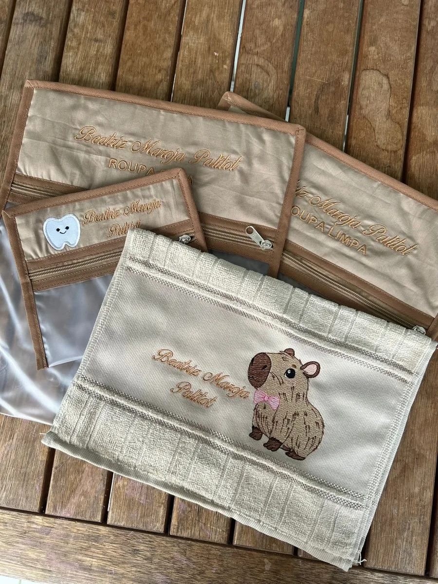 Material escolar personalizado Capivara – presente personalizado UP Criativa, João Pessoa