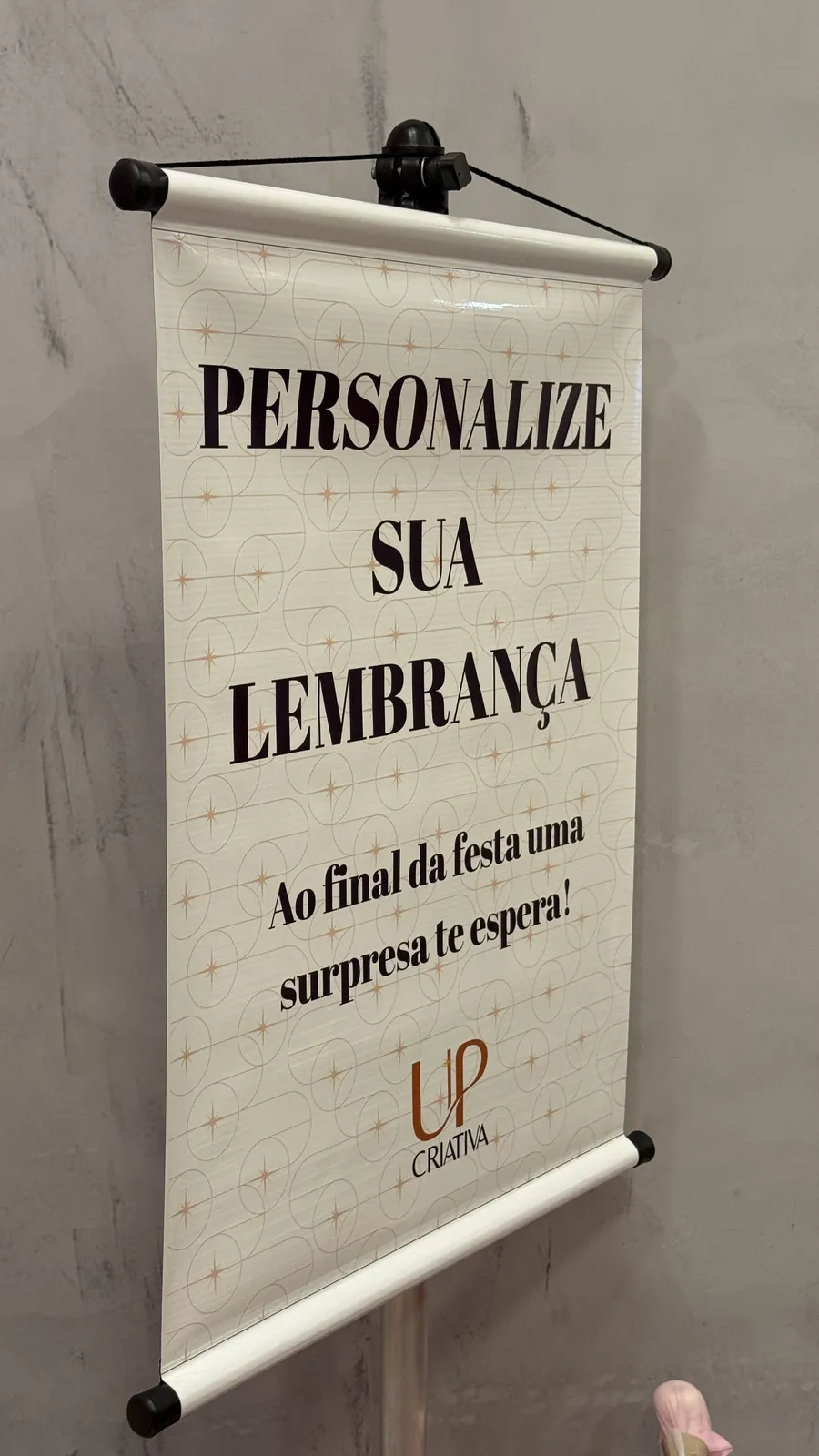 Placa Personalize sua lembrança da UP Criativa