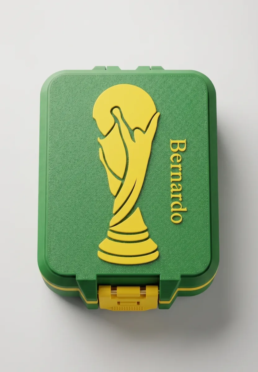 Porta-figurinhas da Copa personalizado – impressão 3D personalizada UP Criativa, João Pessoa